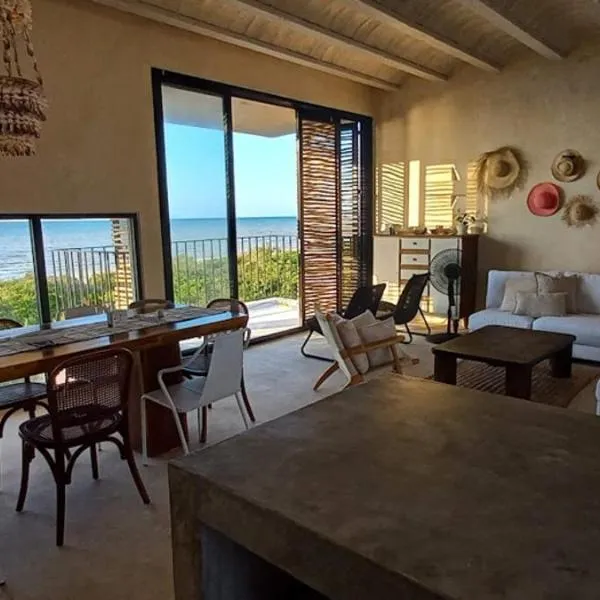 Kuka Casa de playa Linda villa al frente del mar, hotel v destinaci Sisal