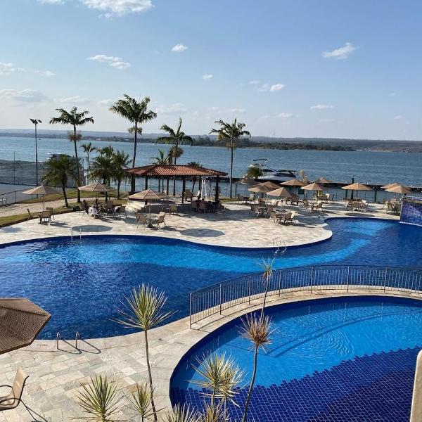 Luxuoso Flat 331 Lake Side com vista para o lago