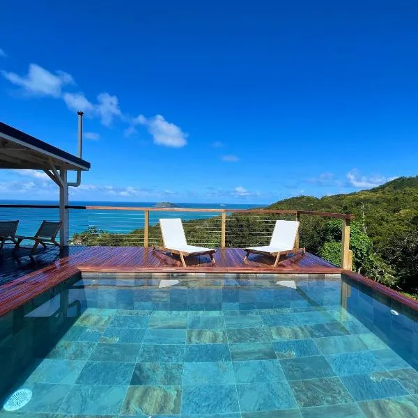 CANOPEE VUE MER, hótel í Deshaies