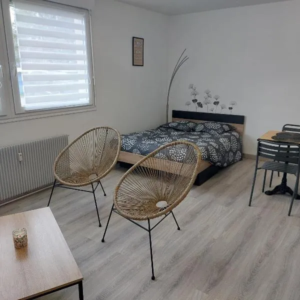 charmant studio proche du centre de neuville les dieppe, viešbutis mieste Le Pollet