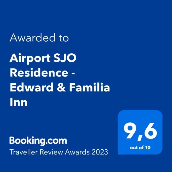 Airport SJO Residence Cars4Rent "Edward & Familia Inn"، فندق في ألاخويلا