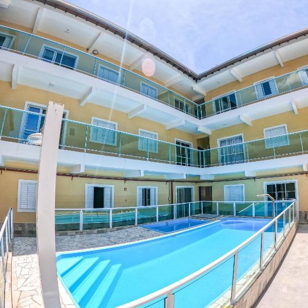Sacada gourmet, piscina e ar condicionado