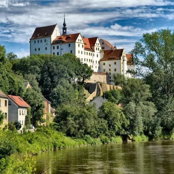 Ferienwohnung am Schloss Colditz、Colditzのホテル