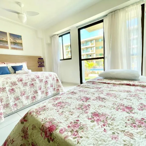 Porto De Galinhas में, होटल Mana Beach Muro Alto-Flat 12 Ohana e 20 Aloha Térreo Frente Piscina