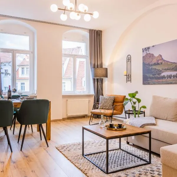 Fynbos Apartments Theaterblick, historisch & stilvoll, Parkplatz, Hotel in Meißen