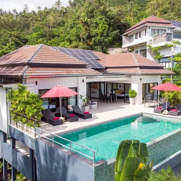 paradise sea view infinity Pool Villa Chaweng Koh Samui, Hotel in Strand Chaweng Noi