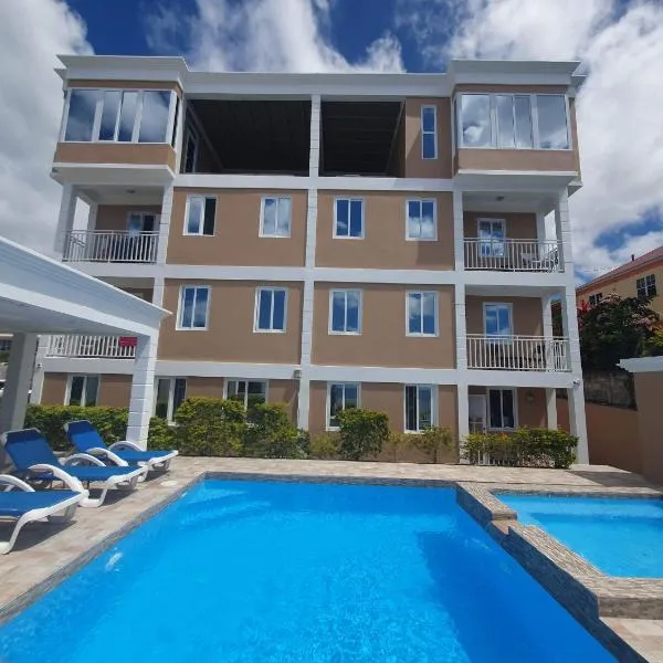 VIP Residence - Ocean & Pool view Lovely 2-Bedroom Apartment, hotel en Roseau