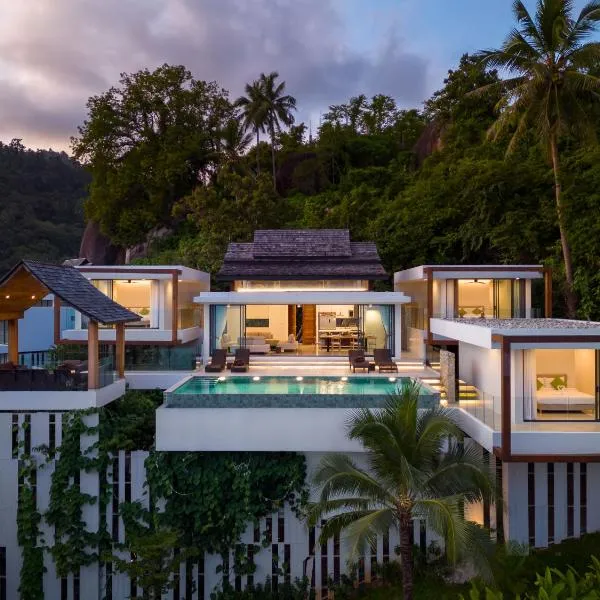 Samui Relax Airfreshing Privacy Modern Luxury Seaview Natural Rainforest Infinity Pool Villa With 3 Beds Suits With Housekeeper, hotel v Lamai Beach