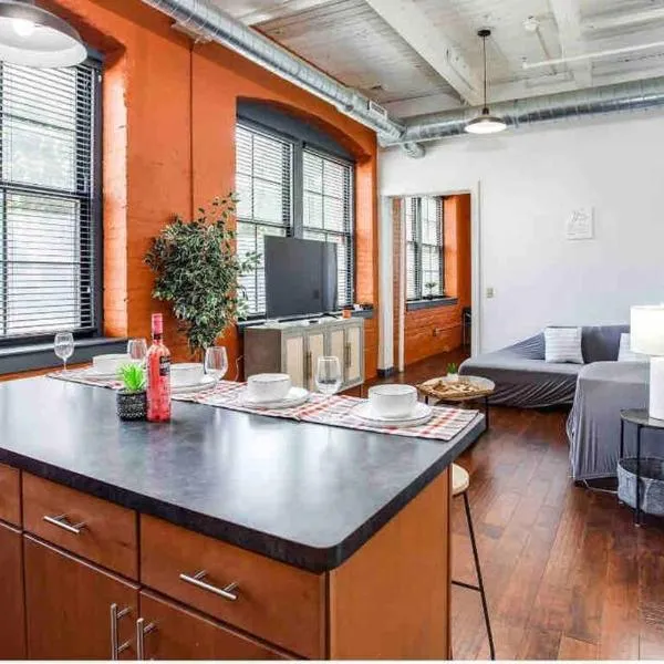 NY Style Centric Loft with King Bed by Park av, hotel v destinaci Rochester