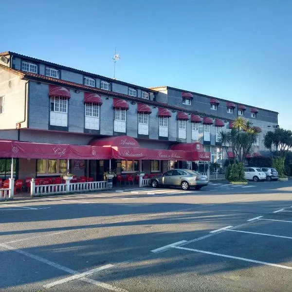 Hotel Restaurante America, hotel in Santa Cruz de Ribadulla