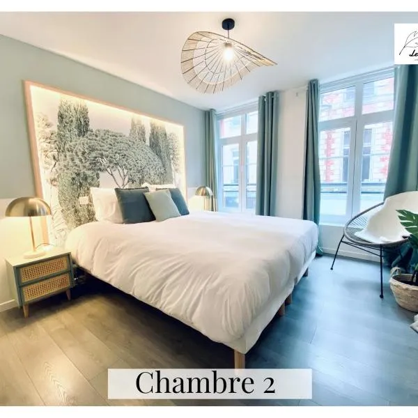 Le 9 de Cœur - Hyper Centre Arras - 6 voyageurs- Spacieux 75m2 - 2Ch、アラスのホテル