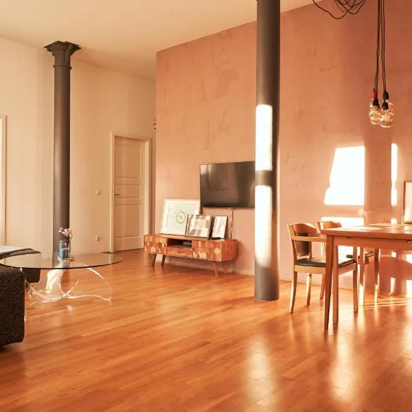 Cityloft - im Zentrum, inkl Parkplatz, Netflix, 3-Raum, hotel v Lipsku