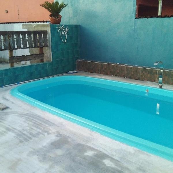 Casa familiar quarto, cozinha, banheiro e piscina a praia está a 700 metros - Foto 4