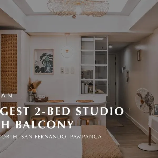 Largest 2-Bed Studio in Azure North, Pampanga, hotel in San Fernando