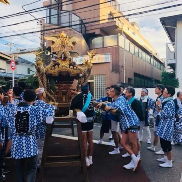 도쿄에 위치한 호텔 桜の宿28 square meter king size bed with sofa bed, garden room102