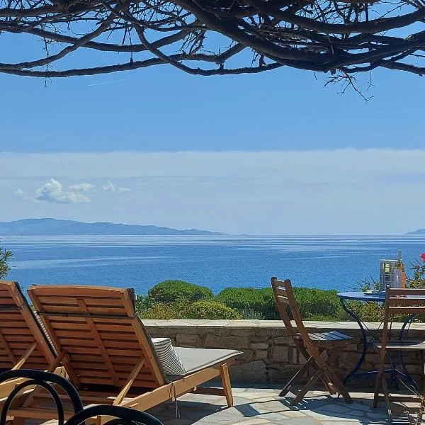 Sophia Villa Paros - Beachfront Villa at Lolantonis, hotel v destinaci Drios