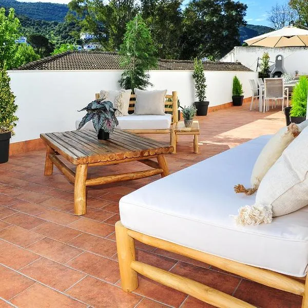 Terraza privada MarDeLunas, hotel El Bosquéban