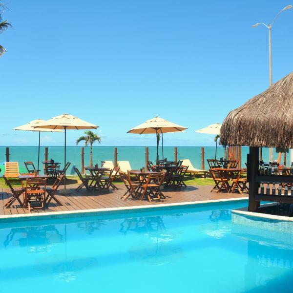 Na praia - Elegance 502 Luxo - Lateral vista mar