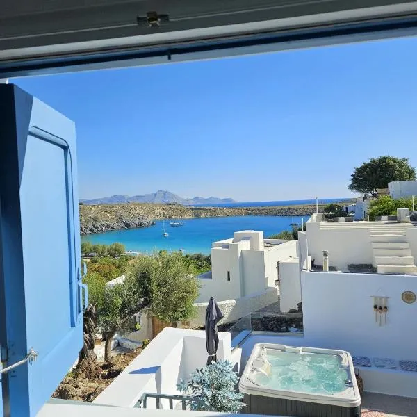 Villa Euphrosyne – hotel w Líndos