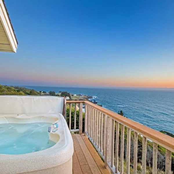 Spectacular Ocean View Penthouse Oceanfront! Hot Tub! Shelter Cove, CA, hotel en Redway