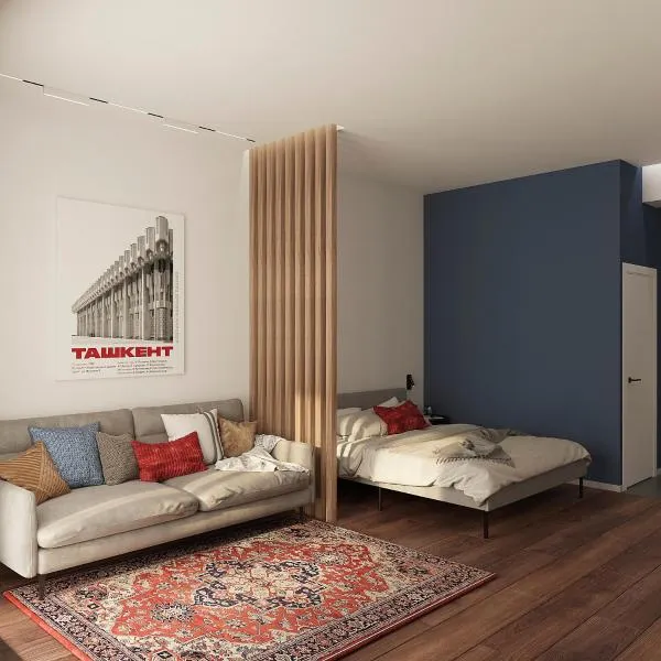 Blueloft 52 I Tashkent Apartment with Balcony, khách sạn ở Tashkent