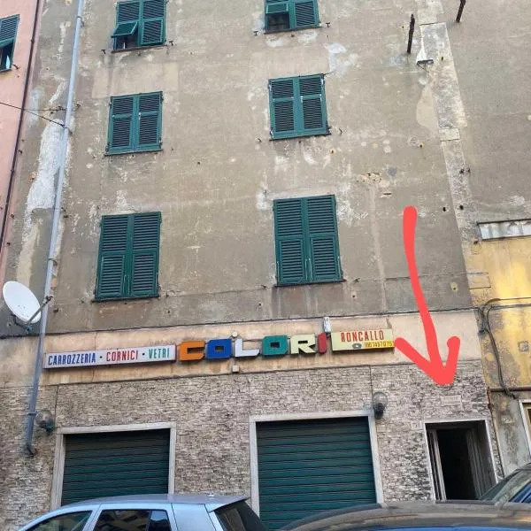 una stanza in un appartamento, hotel Campomoronéban