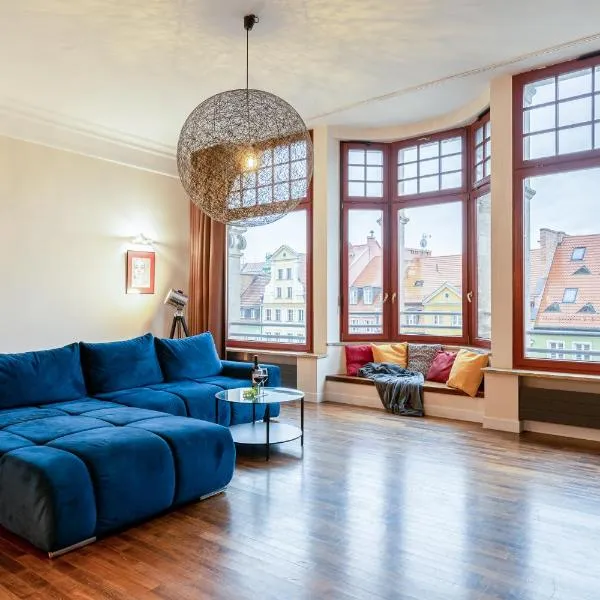 Majestic Residence -150m2 with Iconic Market Square View AS HOME Apartamenty R506, hotel vo Vroclavi