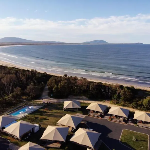 Crowdy Bay Eco Resort, hotell i Harrington