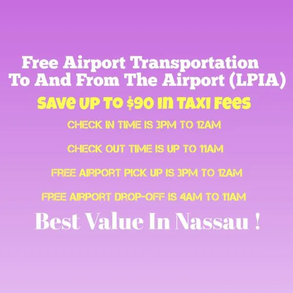BELL At The Airport Suites Adults Only - Free Airport Transportation, hotel em Nassau