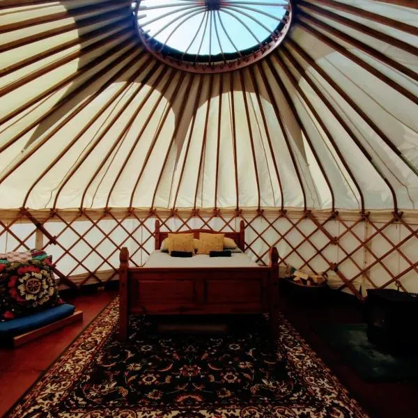 Beautiful Yurt with stunning South Downs views, hotel in Graffham