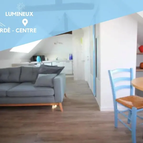 Appt T2 Les Hortensias 3 étoiles centre Plouharnel proche mer, hotelli kohteessa Plouharnel