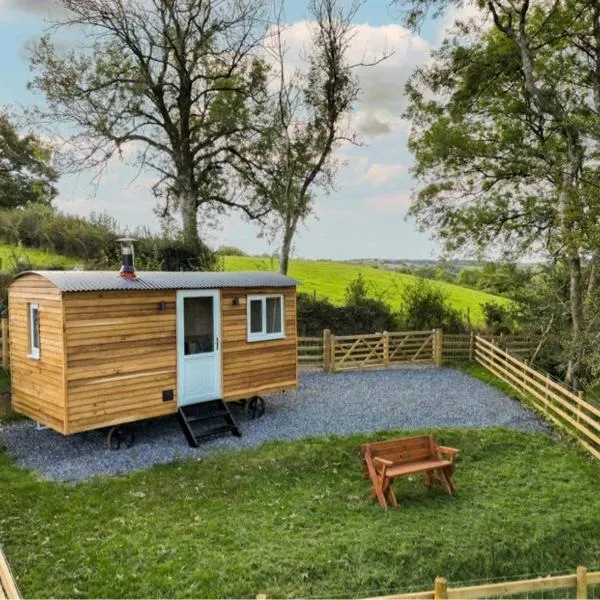 Berllan Y Bugail Shepherds Hut, hotel v destinaci Llanwrda