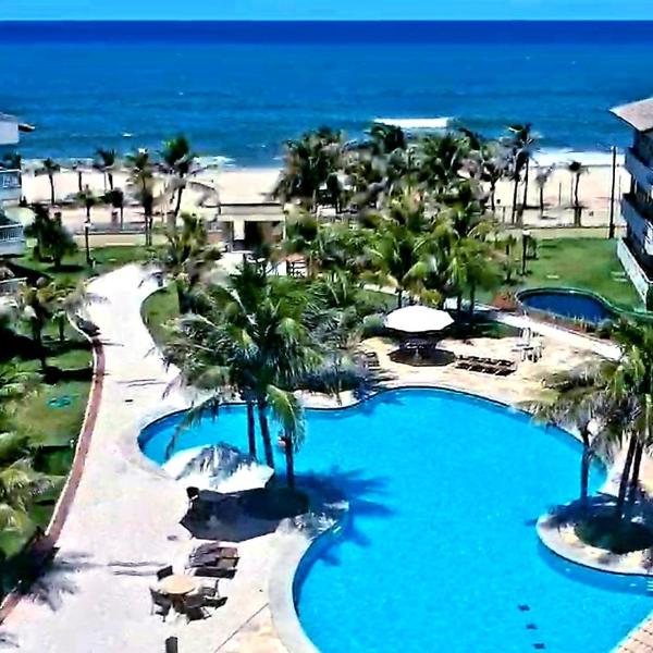 Apartamento pé na areia com jacuzzi - 3 quartos - 7 hóspedes - Beach Park