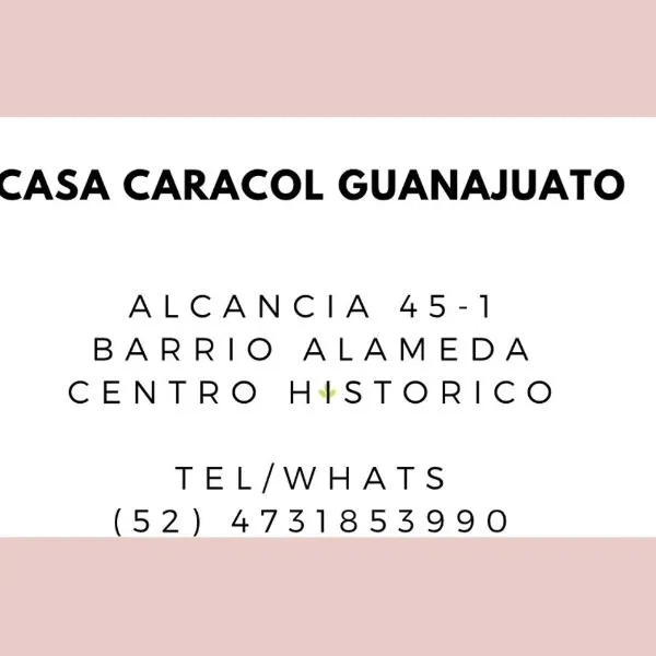Casa Caracol Guanajuato, hotel v destinaci Guanajuato