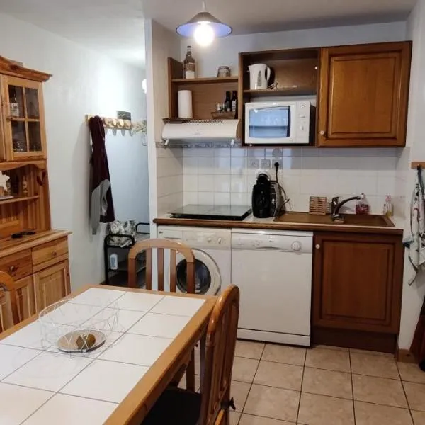 Coquet F2 La Giettaz avec garage vélos/motos, hotel in La Giettaz