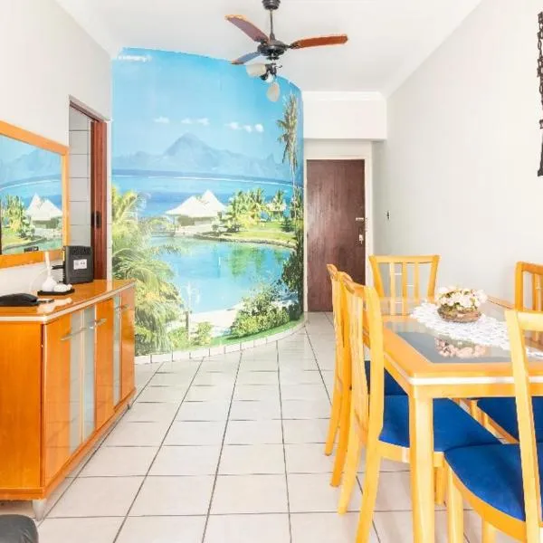 Pe na Areia Ótimo Apto Vista Mar, khách sạn ở Praia Grande