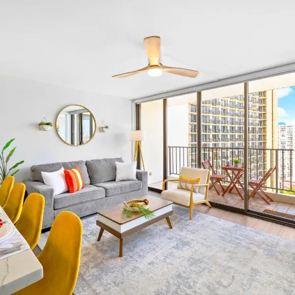 Waikiki banyan condo with ocean views & lanai, hotel Honoluluban