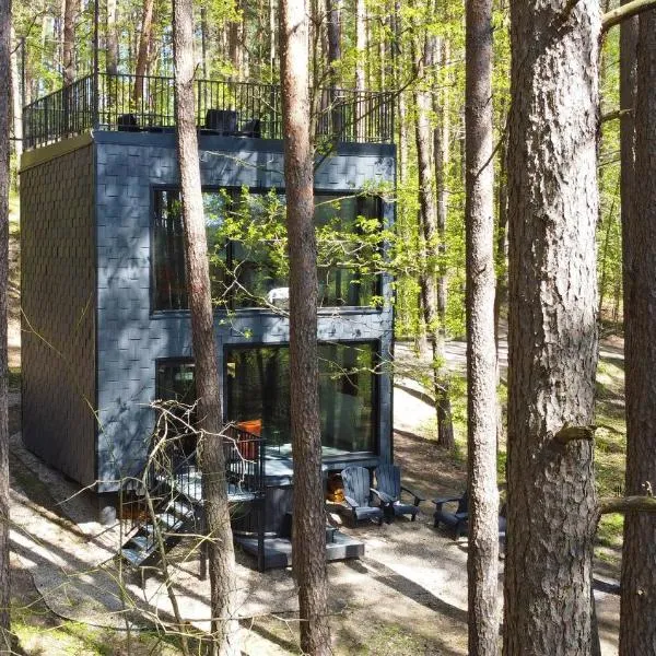 Premium Forest Bungalow with Ofuro Tub, hotel in Miežonys