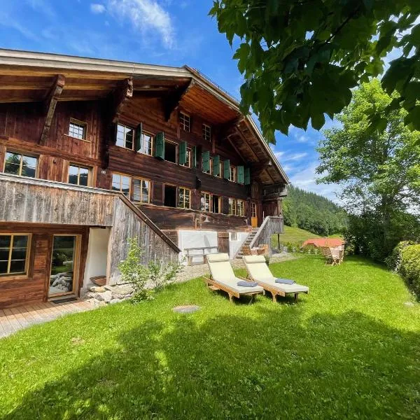 Alpen Charme - Chalet d'Hôtes et SPA, hotel v destinaci Gsteig