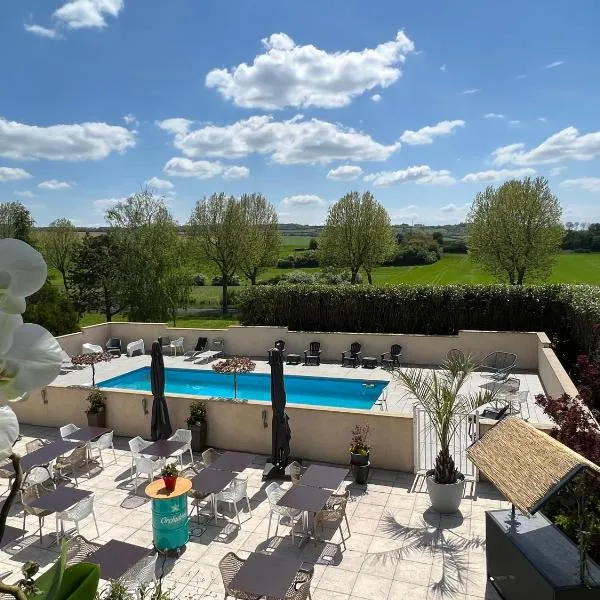 Les Orchidées , Hôtel & Restaurant, hotel v destinaci Verdun-sur-Meuse