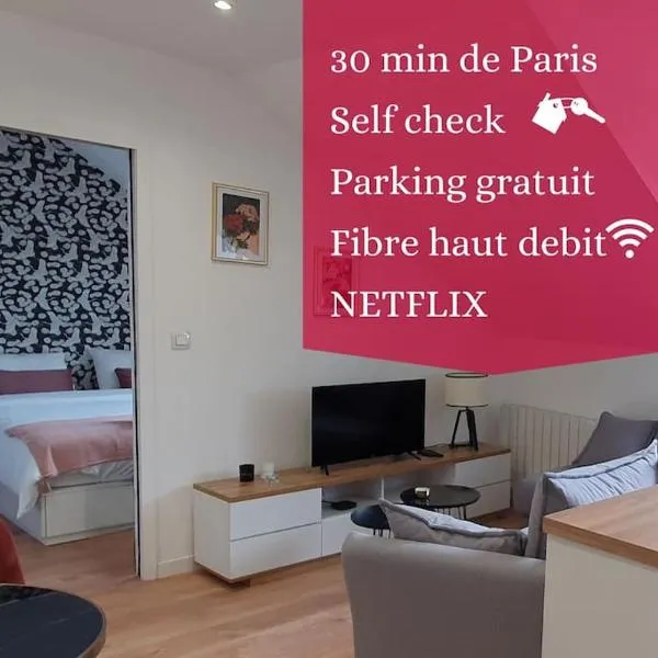Le Sakura Paris La Défence Versailles Wifi Commodités, hotell i Montesson