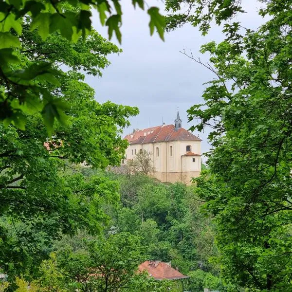 samostatný domek v zahradě, hotel v destinaci Nižbor