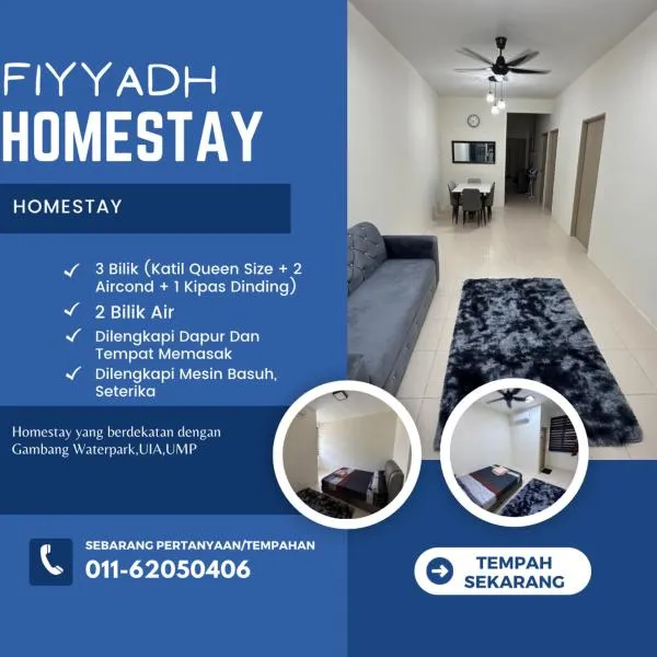 Fiyyadh Homestay Gambang, hotel v destinaci Gambang