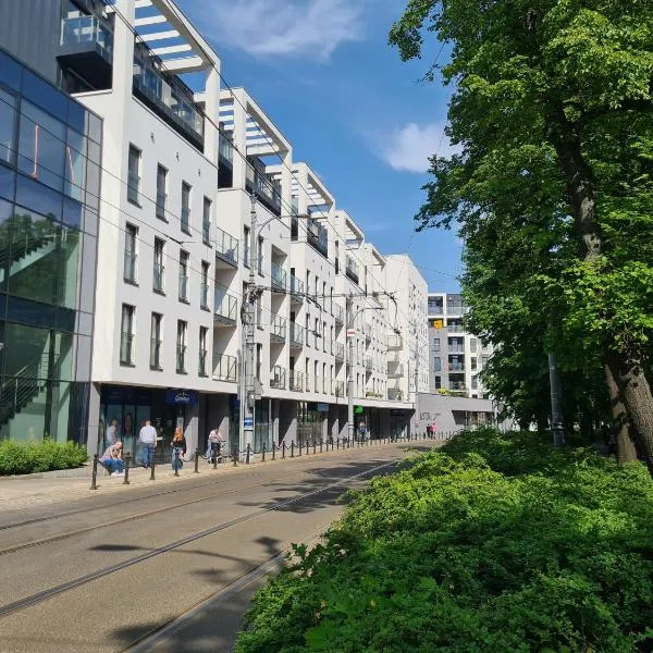 Mostowa 23 BRUNO Apartment, self check-in 24h, free parking, air-conditioning, hotel in Poznań