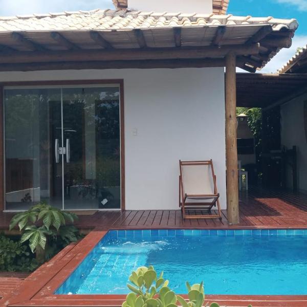 Casa #2 - Piscina a 400 mts da Praia, 2 suites com Ar Cond - Taipu de Fora, Barra Grande