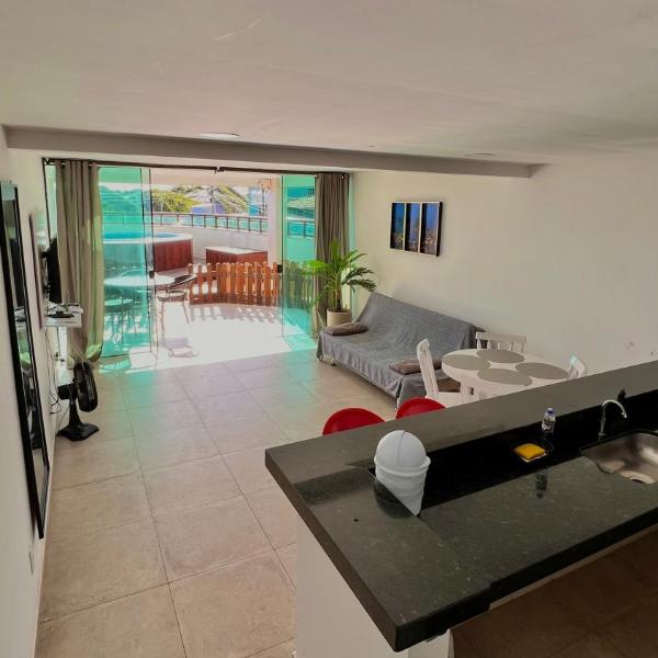 Apartamento Com VISTA PARA O MAR, Com Estacionamento, Portaria 24h, Cozinha Completa, Ar Condicionado, Wi-Fi, Smartv e Piscina - Foto 5