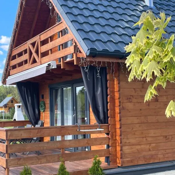 Leśna Osada -Dominikowo -sauna , balia, hotel v destinácii Drawno