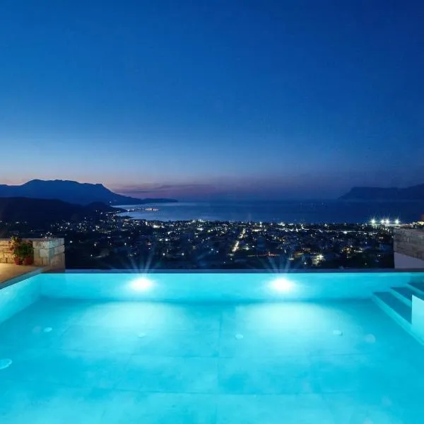 Luxury Villa Argi infinity private pool, hotel di Kissamos