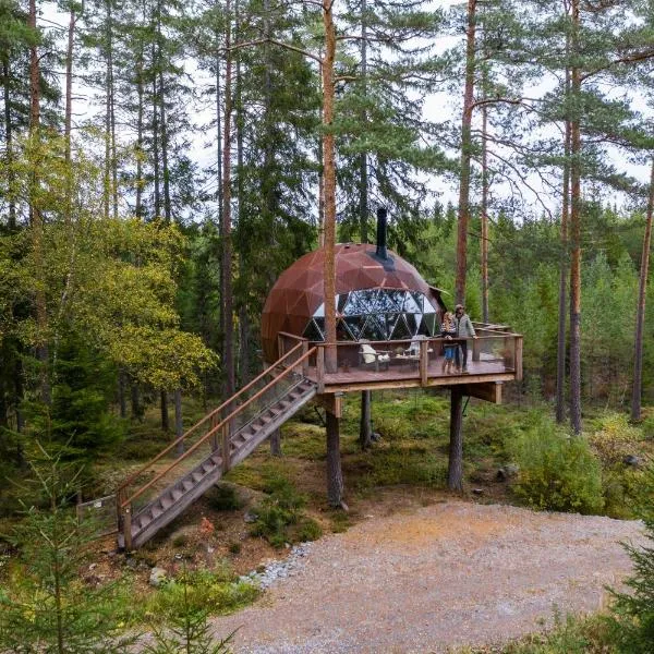 Treehouse dome, hotel in Vidnes