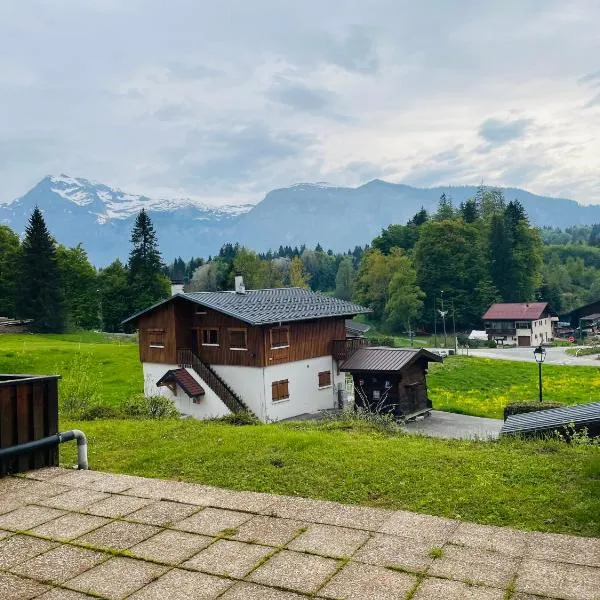 Studio vu montagne Carroz, hotel di Les Carroz d'Araches